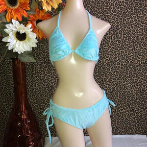 🦋B2G1🦋LEG AVENUE 2Pc Terry Cloth Bikini SMALL/MEDIUM NWT